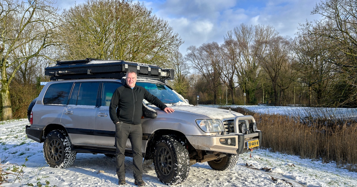 Ruud (54) uit Breda waant zich een koning op de weg in zijn Toyota Landcruiser