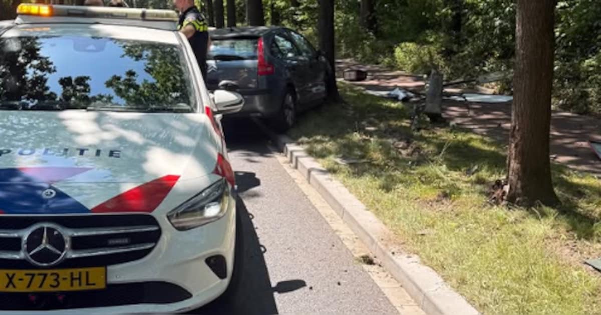 Dronken bestuurder rijdt lantaarnpaal omver in Etten-Leur