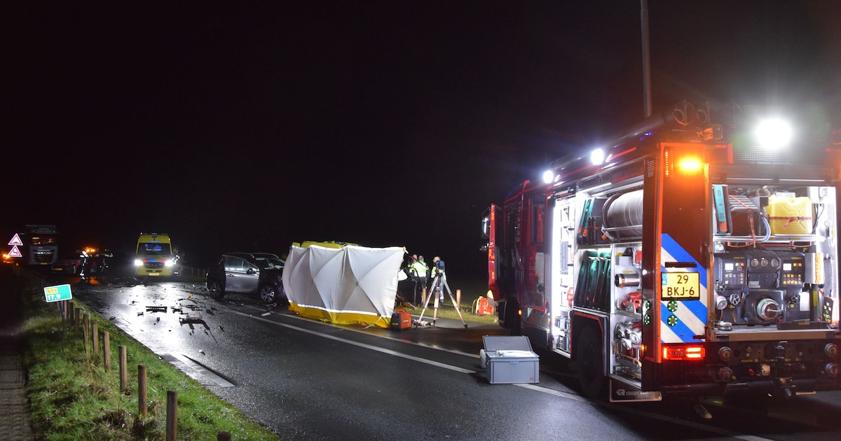 Vrouw (19) uit Aagtekerke overleden na kettingbotsing op de N59 bij Nieuwerkerk