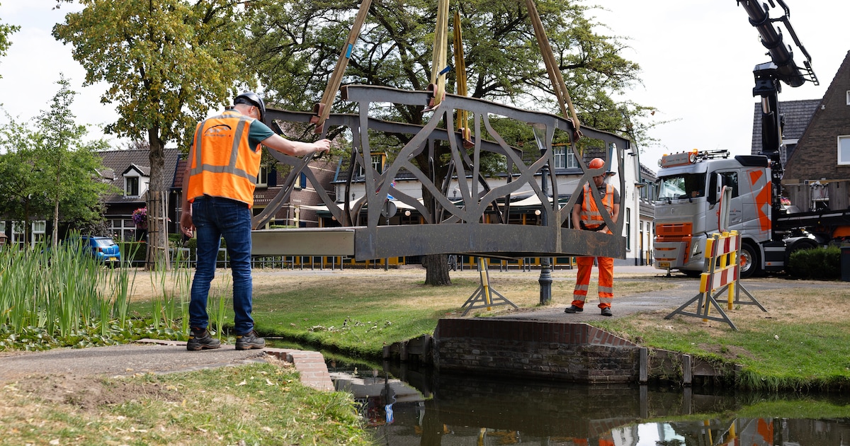 Daar is hij dan eindelijk: de nieuwe brug in Park Nuenen ‘past precies’