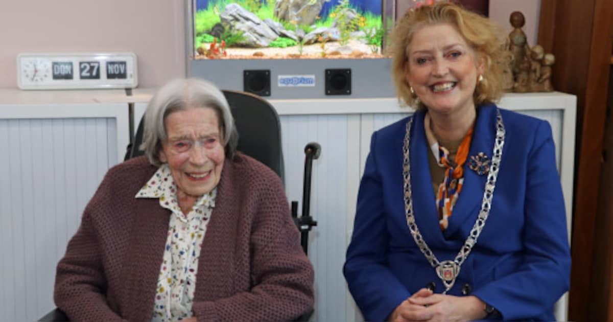 Burgemeester feliciteert oudste inwoner Gorinchem met haar 107e verjaardag
