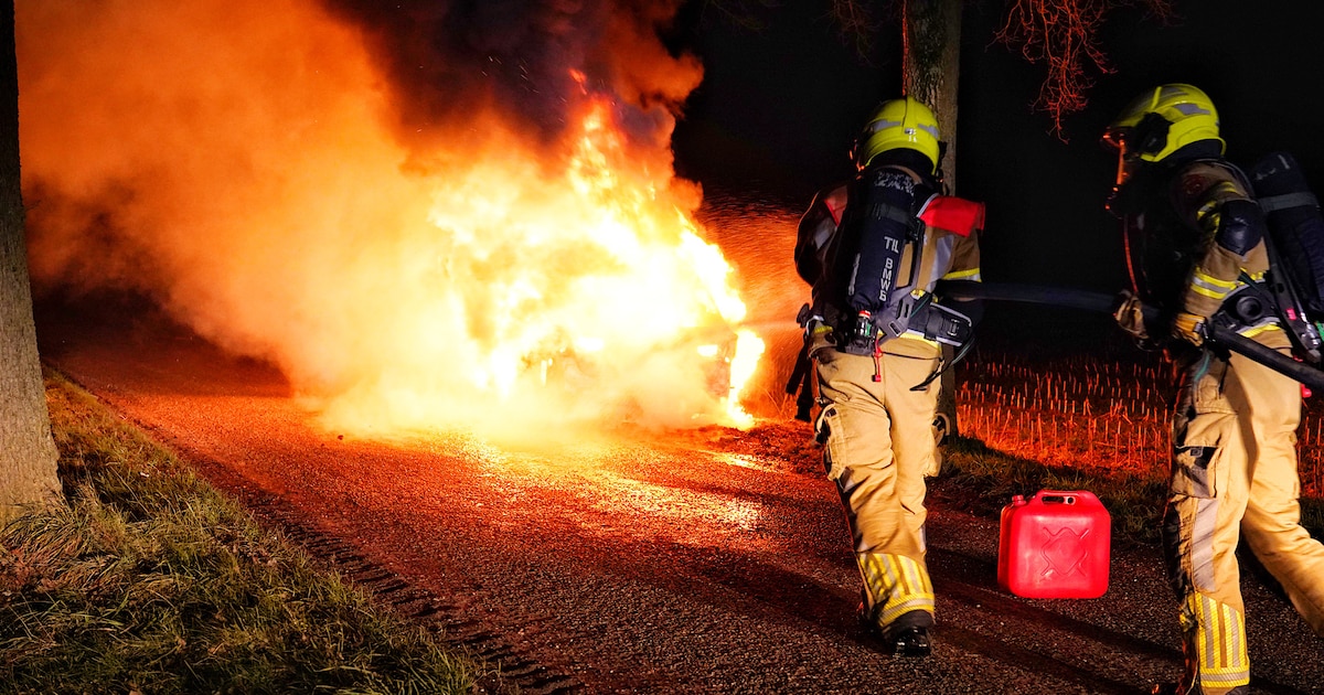 Voertuigbrand op Herderweg in Gilze