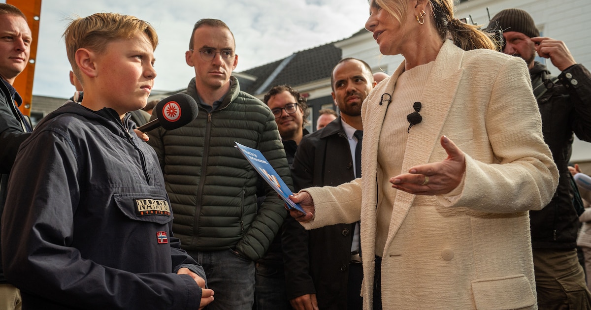 Van vuurwerkverbod tot meer blauw op straat: VVD-lijsttrekker Yesilgöz zoekt de kiezer op in Oosterh