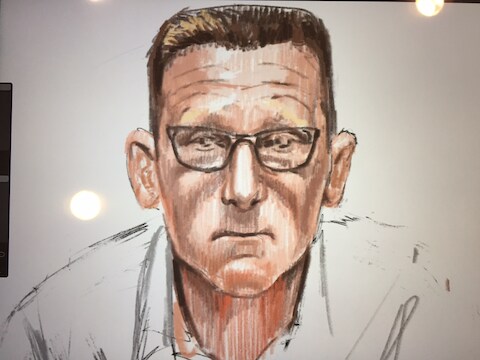 De tekening van Mario D. is bijna klaar.