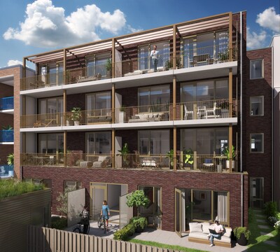 Nieuwbouw in Rotterdam-Noord: 8 appartementen met tuin of balkon