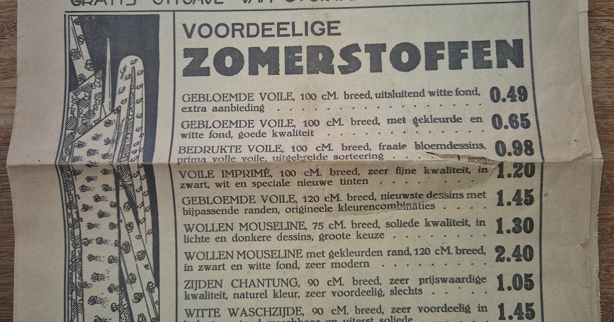 De nieuwe week van J.C. Raming, zo zagen folders eruit in 1928