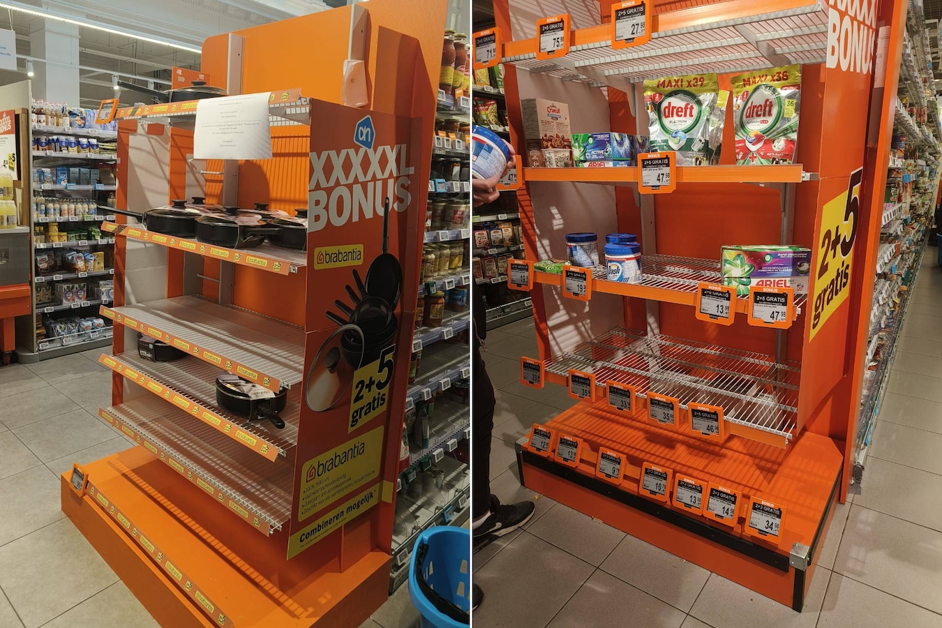 Klanten boos om lege rekken én geen reclamecheque bij Belgische Albert ...