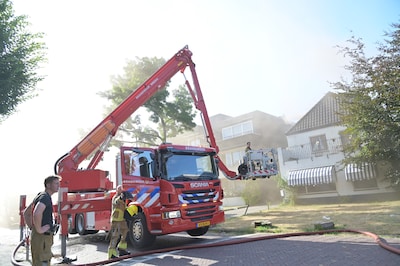 Sauna vliegt in brand bij woning in Breda, veel rookontwikkeling