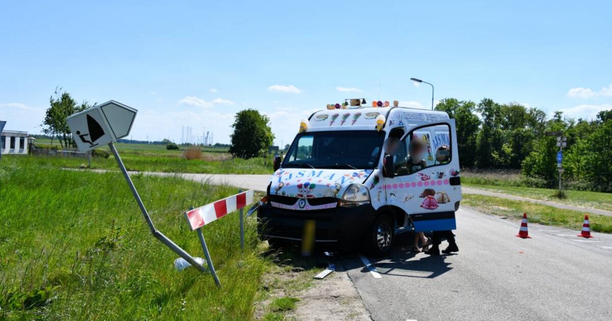 IJscoman gewond geraakt bij botsing in Arnemuiden, bestuurder personenauto aangehouden