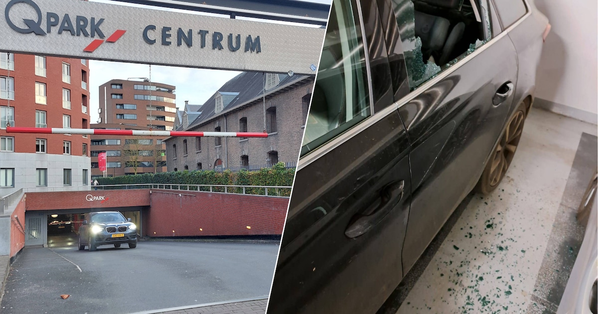 Q-park Breda ligt weer vol glas: zes auto’s opengebroken, bezoekers woest over gebrek aan camera’s
