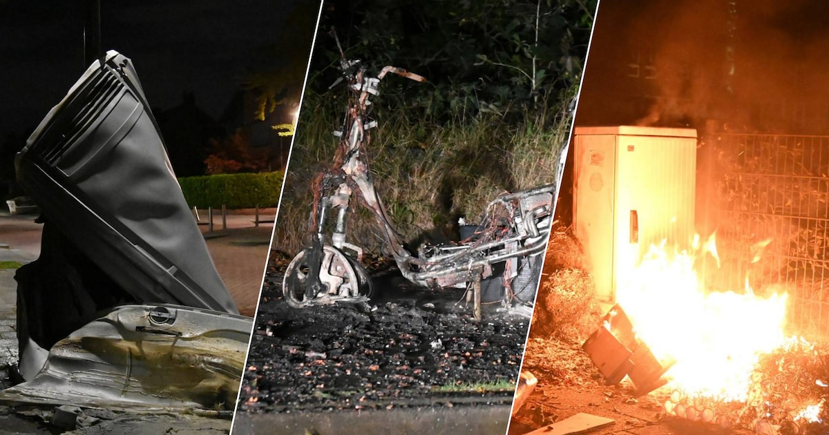 Drie keer raak in één nacht: dixi, scooter en afval in brand in Breda