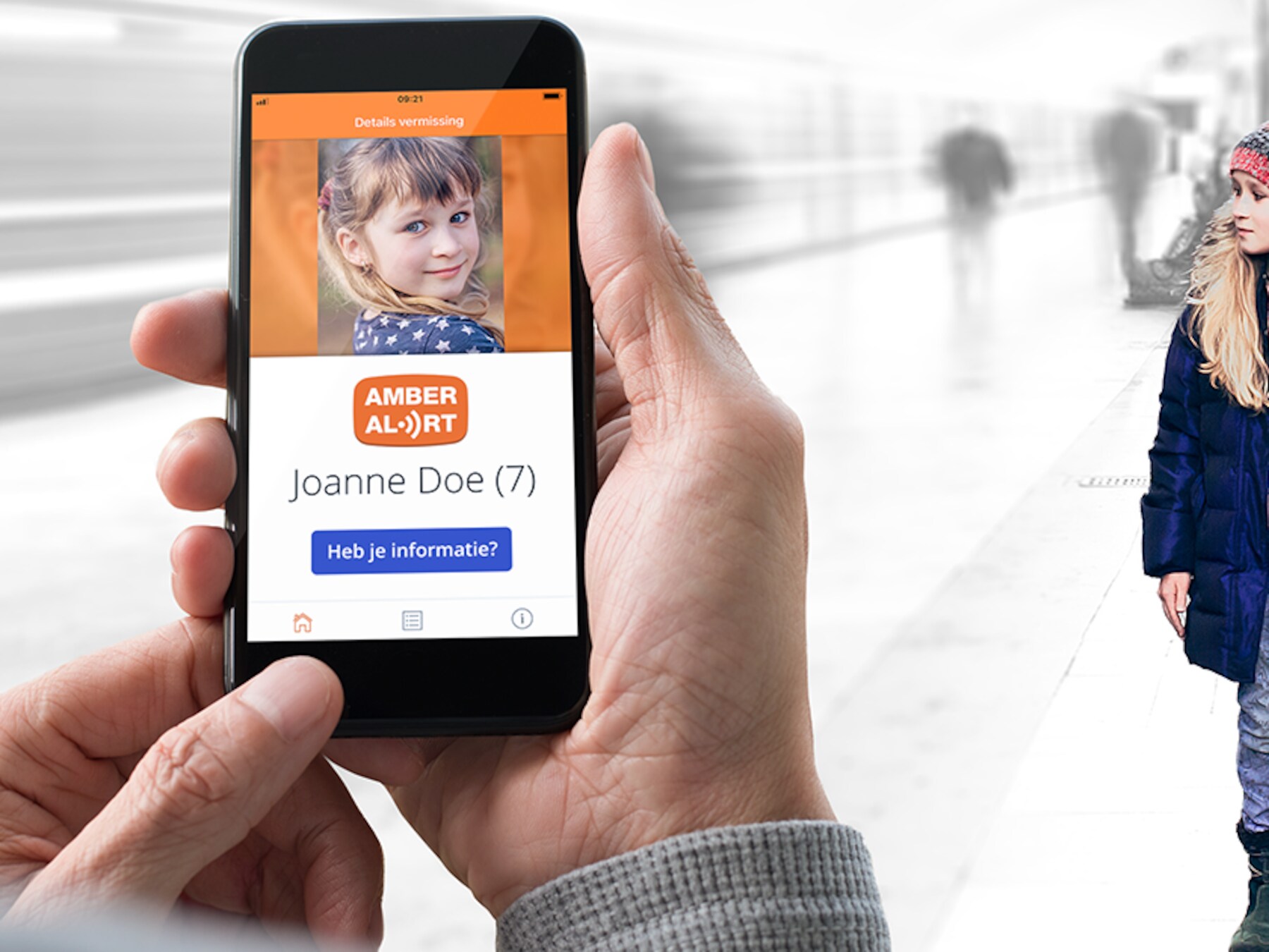 Je ontvangt een amber alert, wat is er aan de hand?