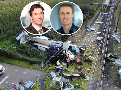 Chauffeur van truck met peren bleef op het spoor staan terwijl trein eraan kwam: 'Kan dat hij zelf schade moet betalen'