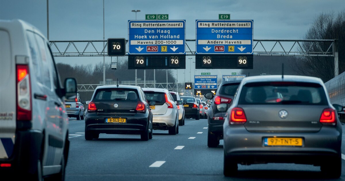A20 richting Hoek van Holland twee weken dicht voor werkzaamheden