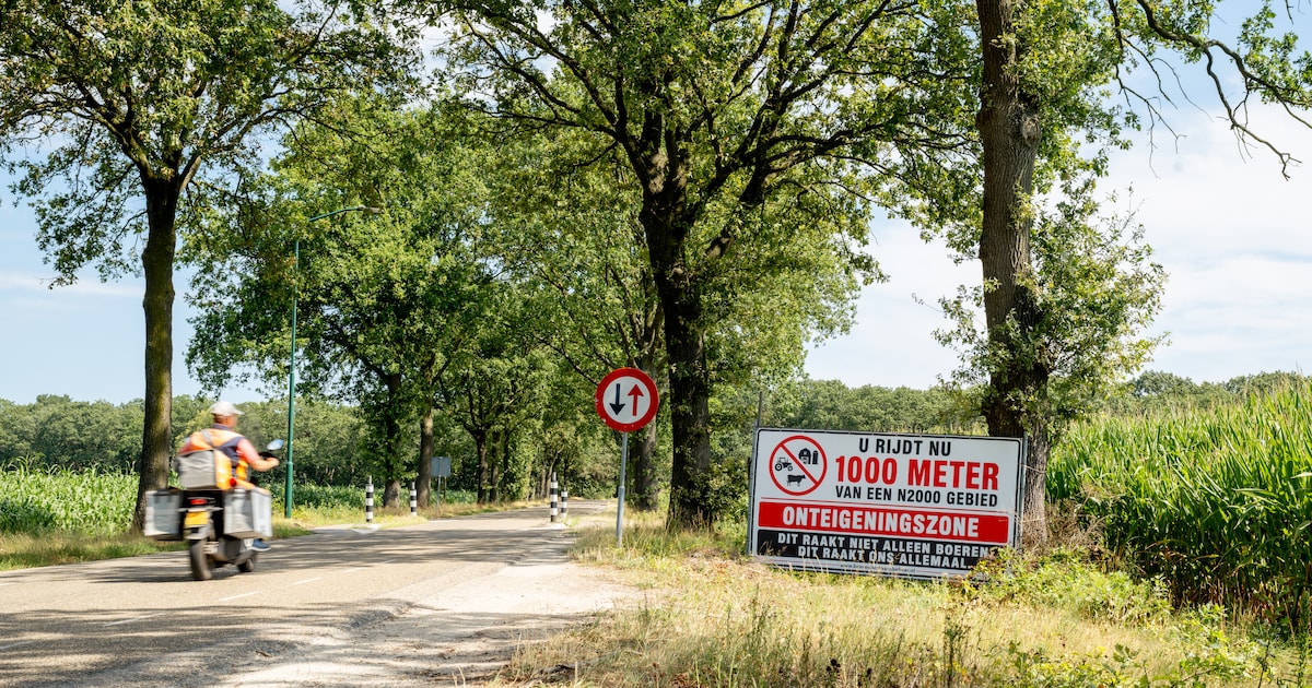 Nu ook in Riethoven stil protest tegen aangekondigde stikstofplannen: ‘Dit raakt ons allemaal’
