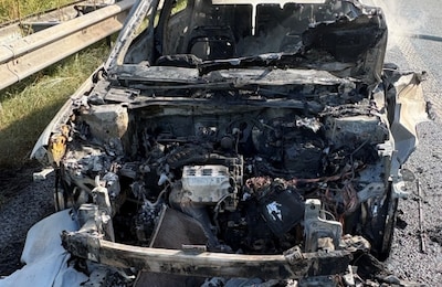 A58 bij Roosendaal dicht door autobrand