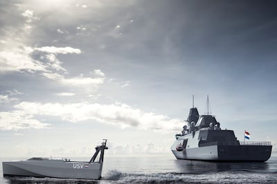Varende drones met ‘dipping sonar’ systeem bij fregatten Damen voor strijd tegen onderzeeboten
