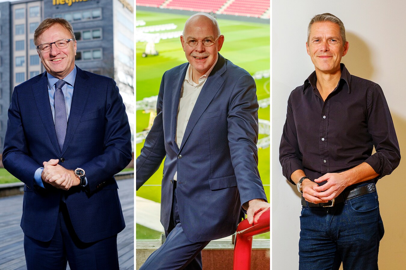 Topmannen Ton Hillen, Toon Gerbrands en Michiel Muller