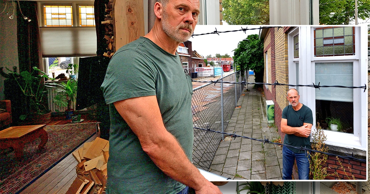 Hek met prikkeldraad voor de deur maakt Roland woest