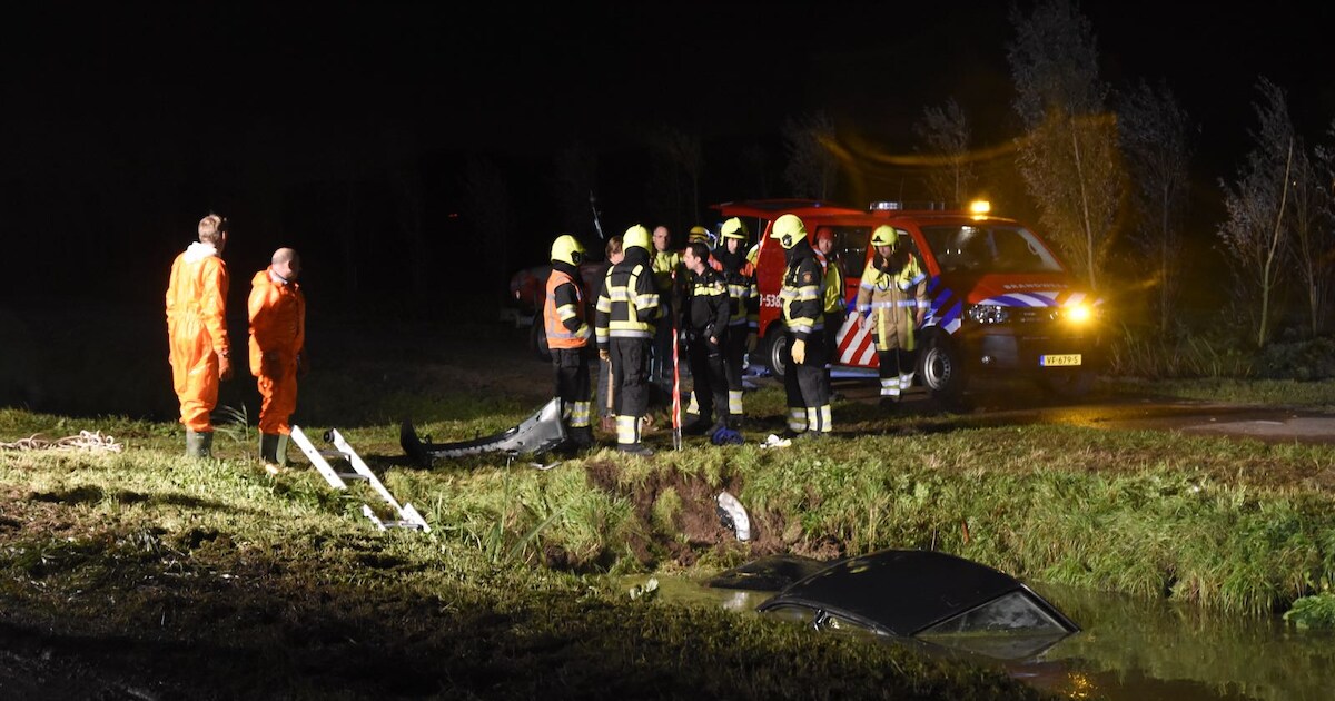 Auto te water in Zuilichem, bestuurder spoorloos
