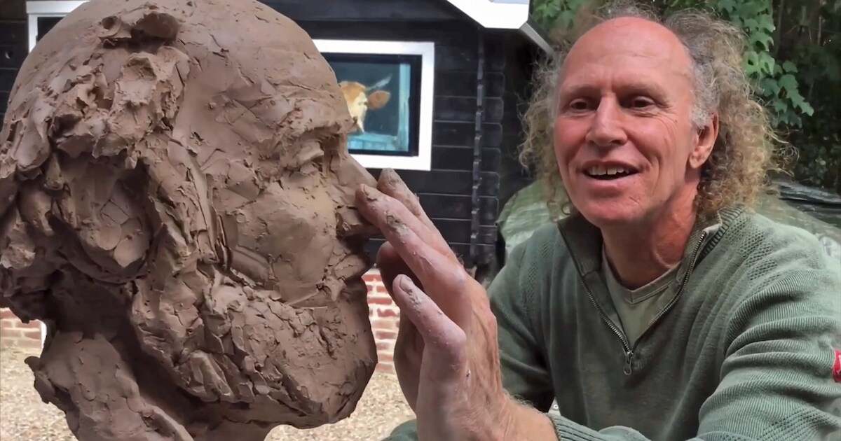 Kunstspoor-voorzitter Peter Bakker: van zorgverlener tot boetseerkunstenaar