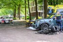 De scooterbestuurder raakte gewond.