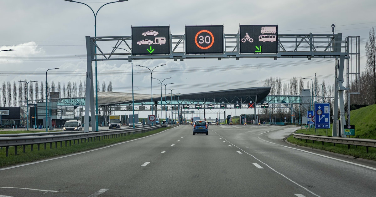 Westerscheldetunnel richting Terneuzen was dicht door ongeluk