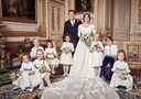 Huwelijksfoto van Andrews jongste dochter, prinses Eugenie, en Jack Brooksbank.