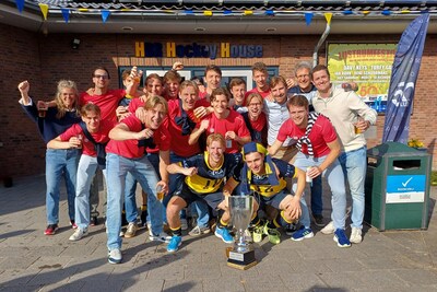 Wonderlijke ontknoping: strafcornerheld bezorgt Berkel promotie, Leonidas teleurgesteld