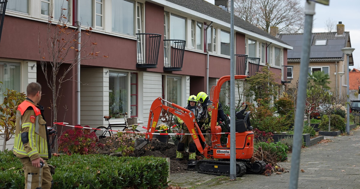 Gaslek in Waalwijk na graafwerkzaamheden: omgeving tijdelijk afgezet