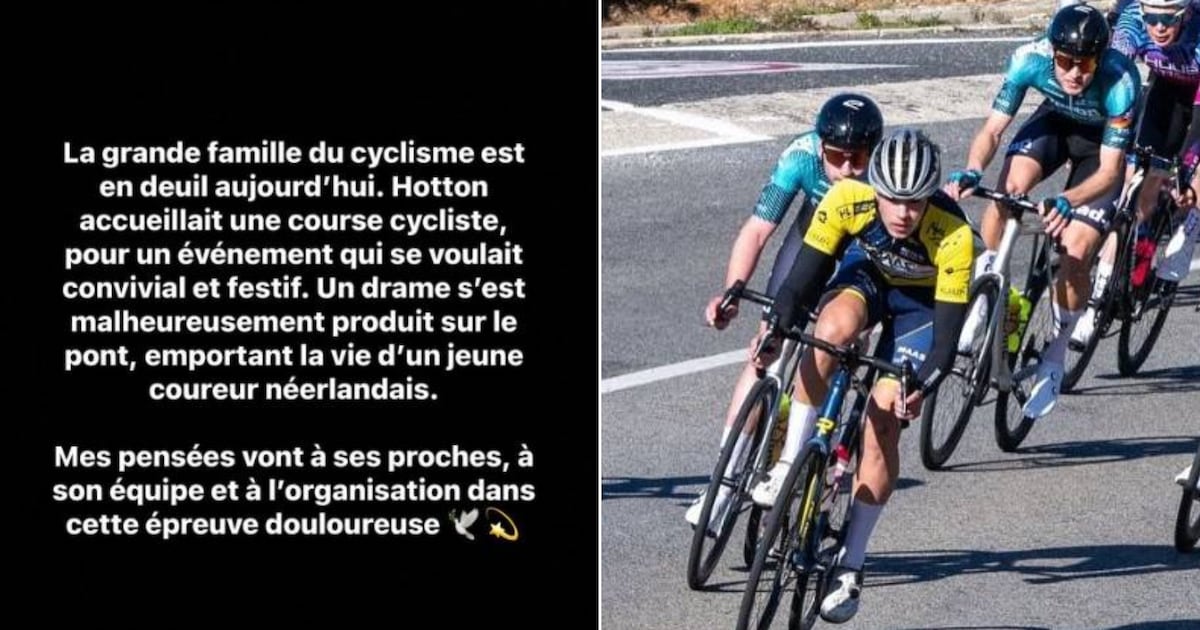 Tragisch ongeval in België: wielrenner (22) van ploeg uit Sint Willebrord komt om bij aanrijding met