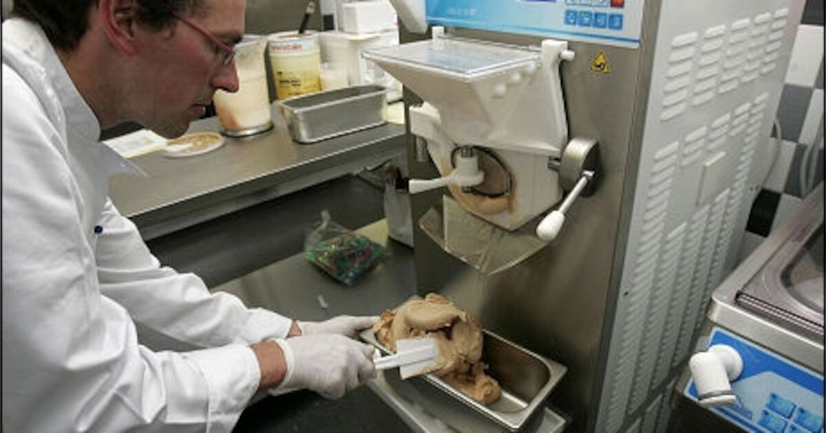 Een lekkere ijskoude ambachtelijke 'kus van Maxima' in Terhole