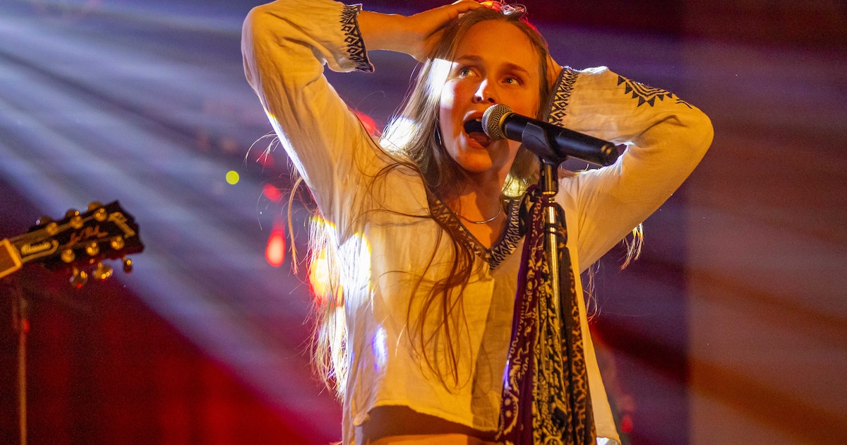 Kerstin (22) is vaak de enige frontvrouw, maar niet bij Women In Rock