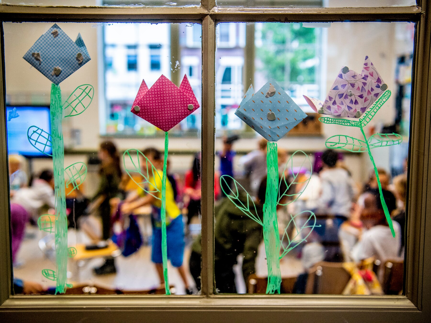 Een schoolklas in Rotterdam, foto ter illustratie