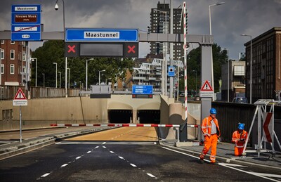 Maastunnel deze week deels dicht door nachtelijk onderhoud