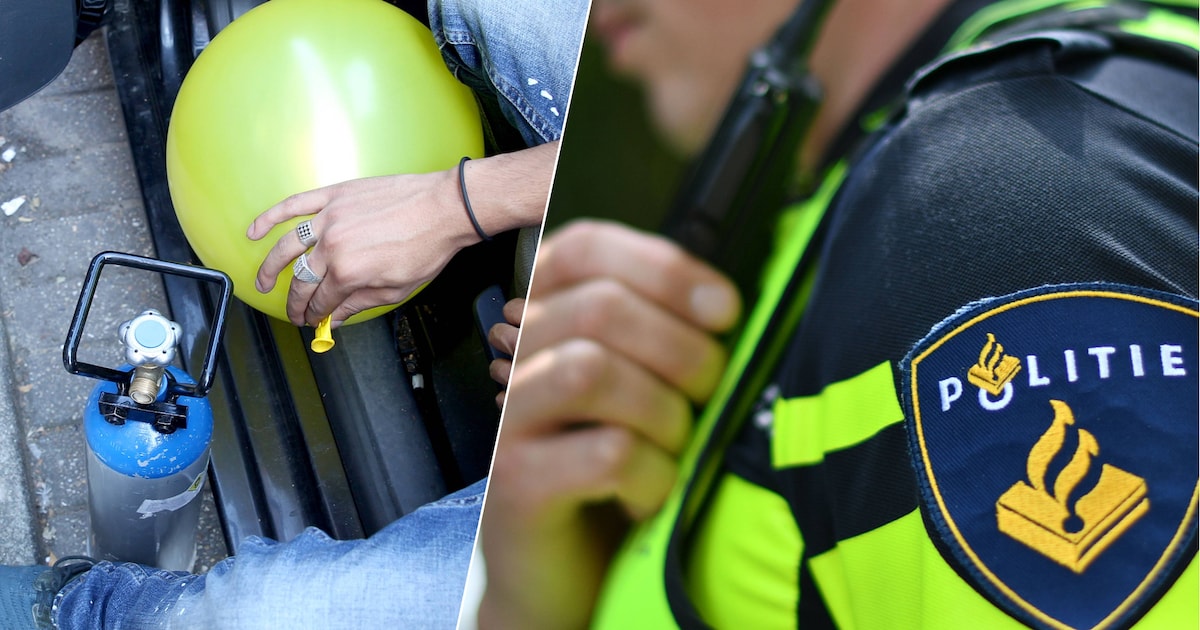Politie betrapt inzittenden op lachgas in auto in Breda, bestuurder (21) rijdt later toch weer tijde