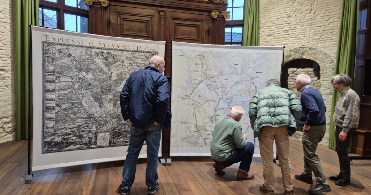 Grote kaarten onthullen linie 1629 in ’s-Hertogenbosch