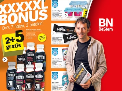 Voor één ding naar de supermarkt en thuiskomen met eten voor twintig noodpakketten: dat is 1+1