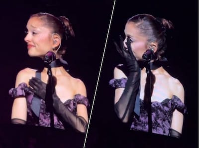Ariana Grande in tranen tijdens eerste show sinds zeven jaar