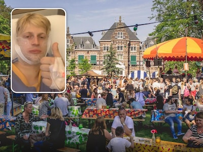 Taran krijgt op festival onverwachts een kaakslag en moet twee keer onder het mes: ‘Ik slurp nog steeds uit een rietje’