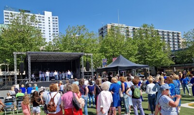 Tijdens de lustrumeditie van RotjeKoor-festival klinkt er door heel Rotterdam muziek