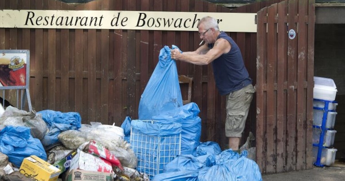 Tonnen schade in overstroomd Slenaken