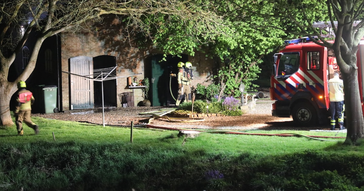 Schuurbrand in Klundert snel onder controle