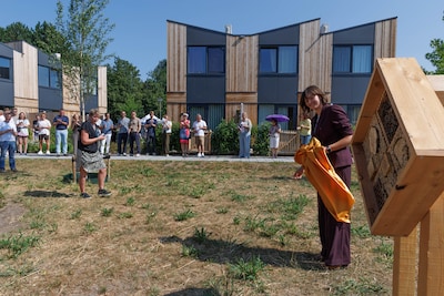 Nieuwe bewoners De Ligne enthousiast over nieuwe huizen: ‘Klein, maar vol moderne snufjes’