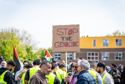 Duizenden mensen bij Gaza-demonstratie in Rotterdam, veel verkeershinder verwacht
