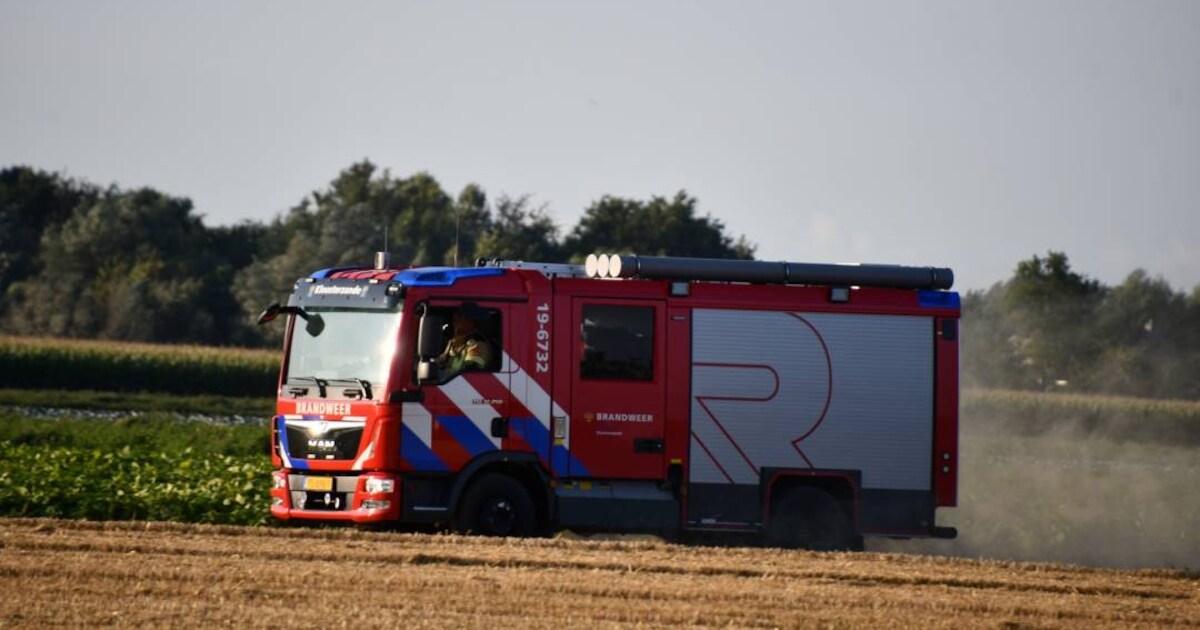 Brandjes op landbouwgrond bij Vogelwaarde