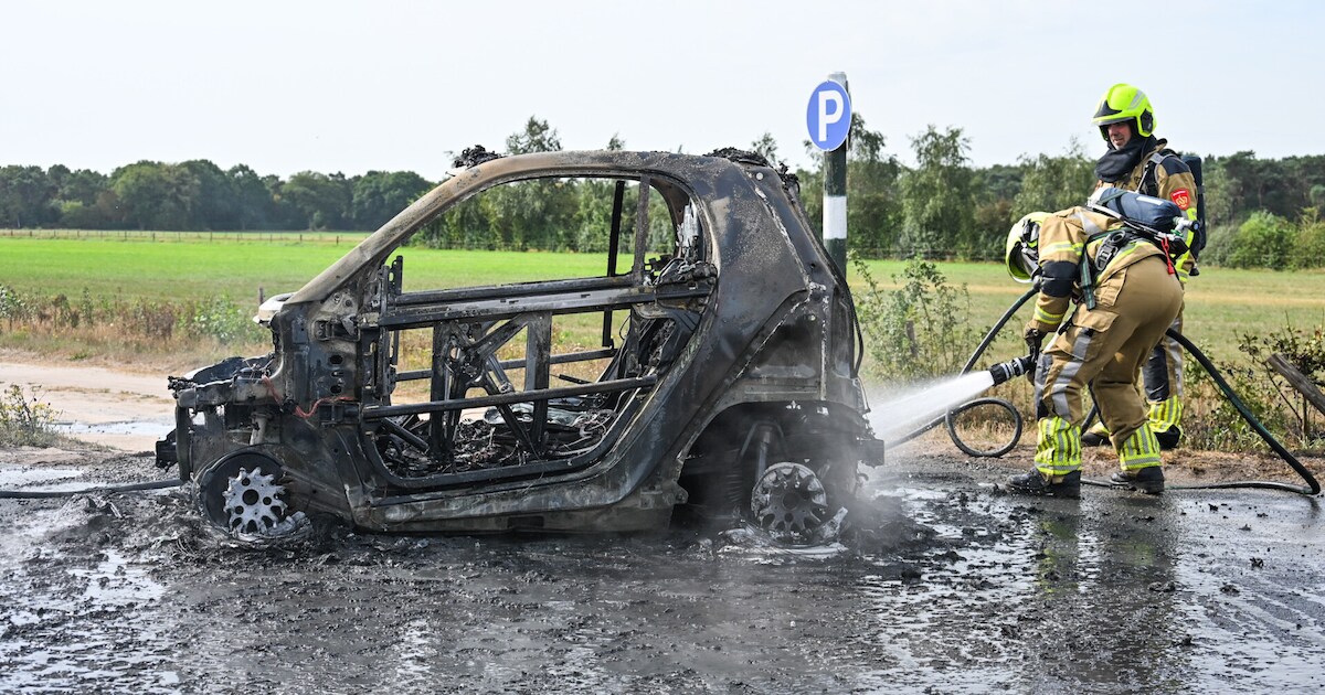 Voertuigbrand op Pannenhoefsebaan in Rijsbergen