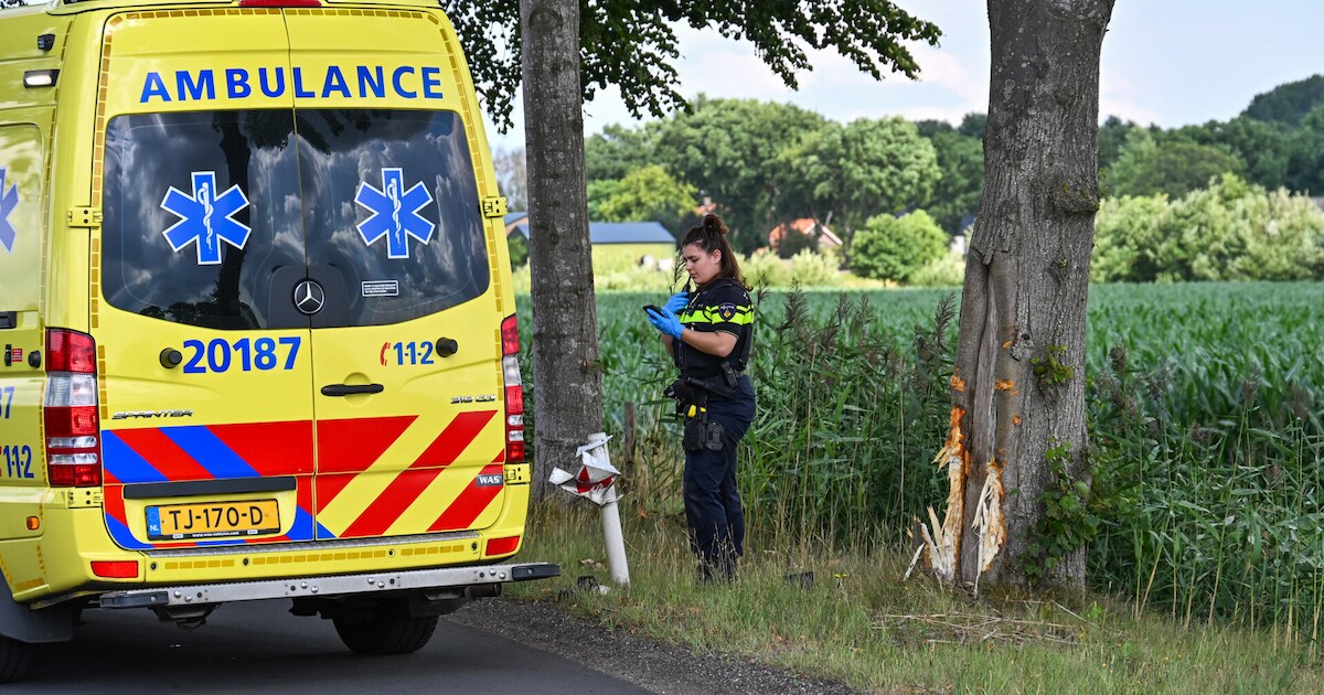 Motorrijder raakt zwaargewond bij botsing tegen boom in Rijsbergen