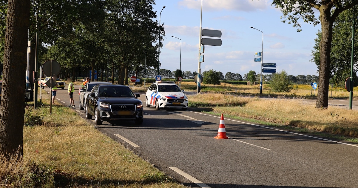 Auto botst op andere auto op N277 bij Odiliapeel, bestuurder moet rijbewijs inleveren