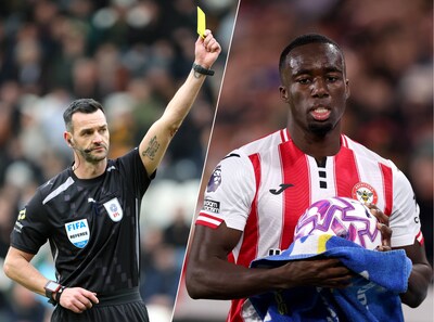 https://images.bndestem.nl/YjdiOTcwZGM4YzE2Y2FmNDg0ZmMvZGlvLzI3MDQ1MTk0Mi9maXQtd2lkdGgvNDAw/referee-andrew-madley-shows-a-yellow-card-during-the-sky-bet-championship-match-at-the-mkm-stadium-kingston-upon-hull-picture-date-saturday-february-21-2026-photo-by-richard-sellers-pa-images-via-getty-images-brentford-england-october-25-michael-kayode-of-brentford-dries-the-ball-with-a-towel-before-taking-a-long-throw-in-during-the-premier-league-match-between-brentford-and-liverpool-at-gtech-community-stadium-on-october-25-2025-in-brentford-england-photo-by-alex-pantling-getty-images